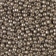 Miyuki seed beads 8/0 - Duracoat galvanized pewter 8-4222